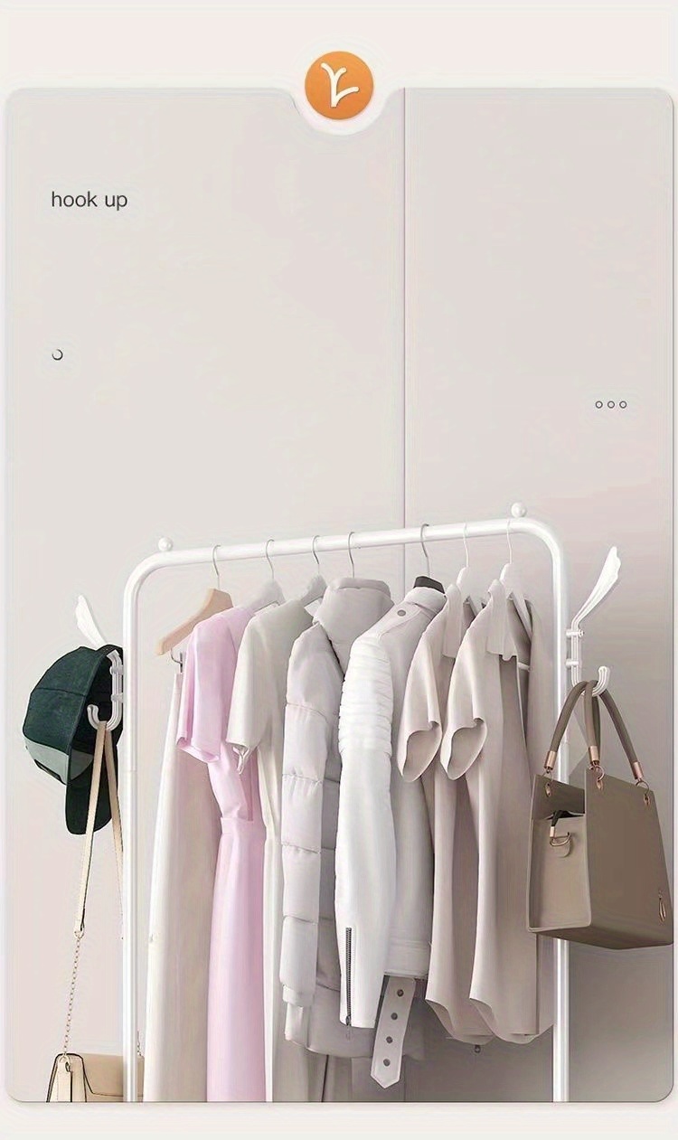 Entrance Coat Rack Movable Foyer Shoe Rack Caster Free Temu New Zealand