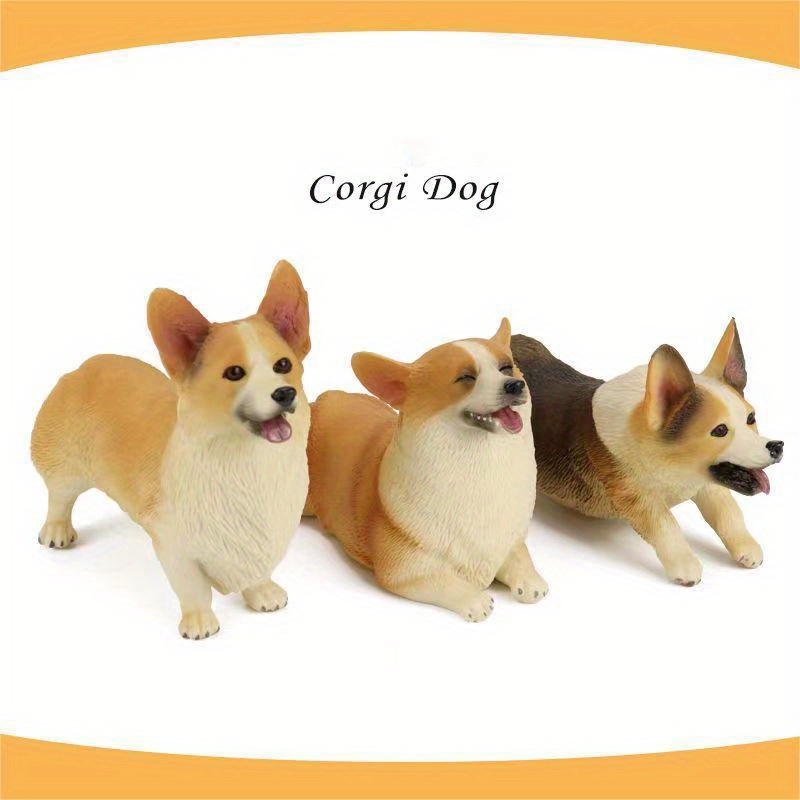 Simulation Animal Model Figure Doll Girls Boys Toy Cute Corgi