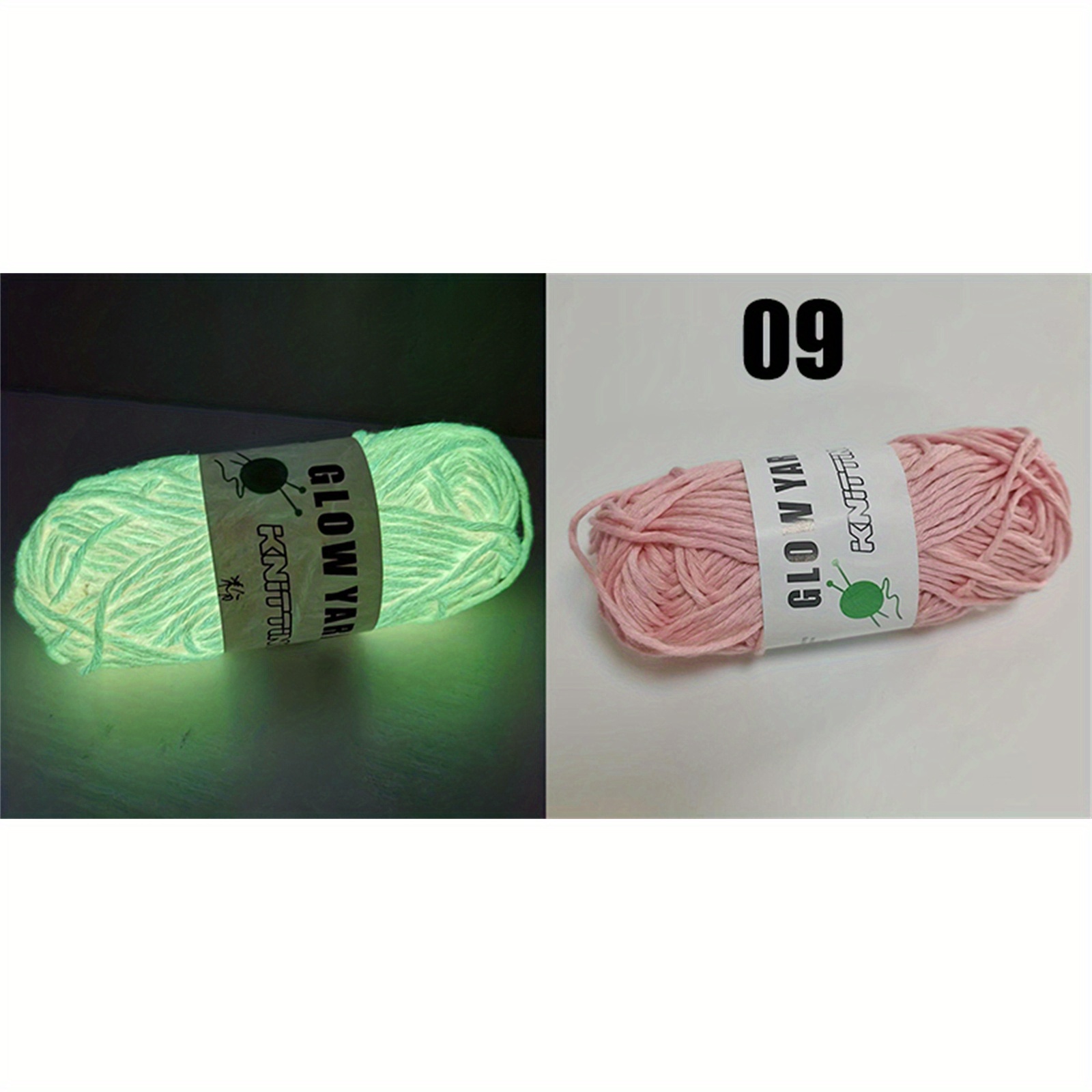 Luminous Knitting Glowing Crochet Yarn Glow In Dark Yarn - Temu