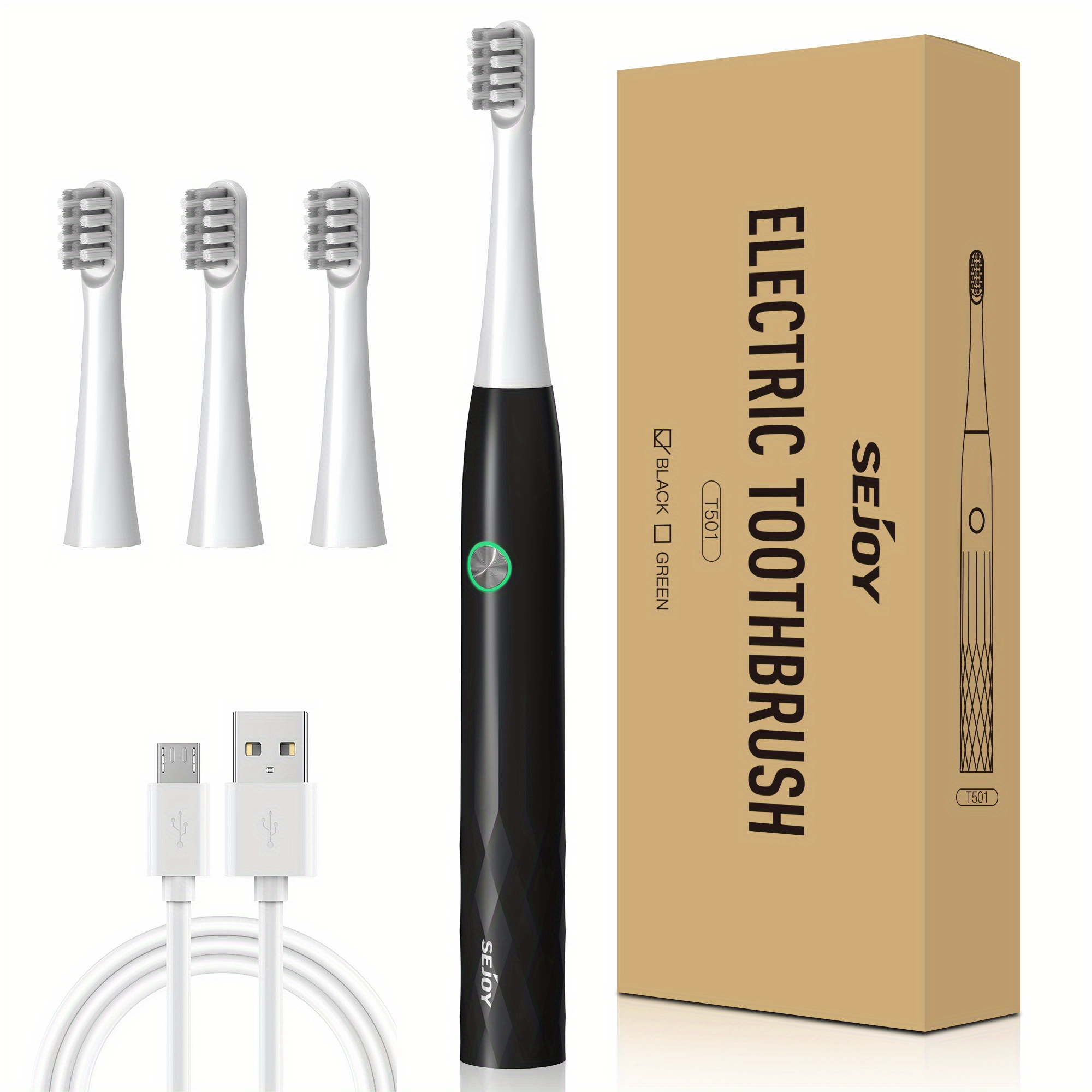 Electric Toothbrush Rechargeable Sonic Toothbrushes for Adults