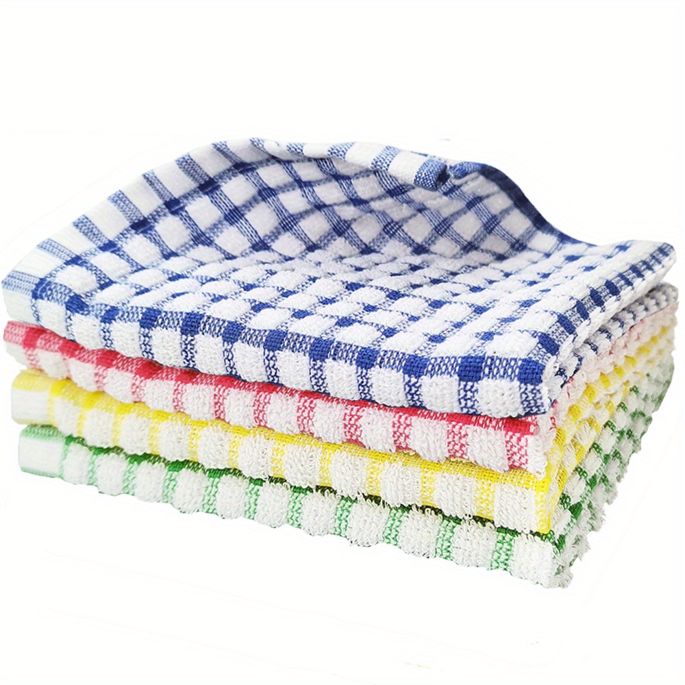 Dish Towels, Scouring Pad, Multi Color Combination Printed Velvet Cotton  Tea Towel, Kitchen Cloth, Absorbent Cleaning Cloth, Kitchen Supplies - Temu