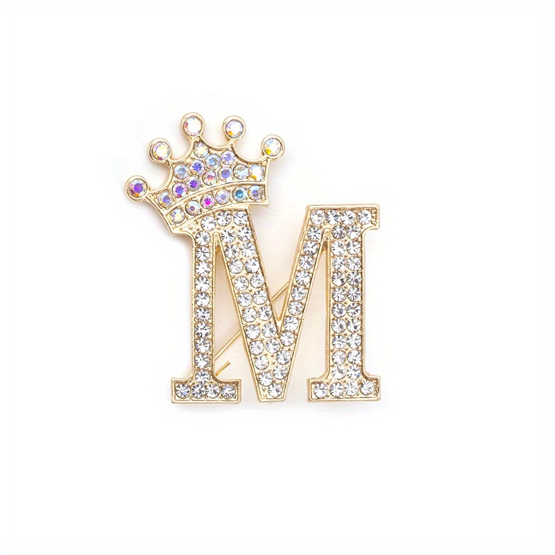 Luxury Designer Circle Brooch For Women Vintage Gold And Silver With  Rhinestone Letters Fashionable Suit Pin Accessory From Ascendent888, $3.63
