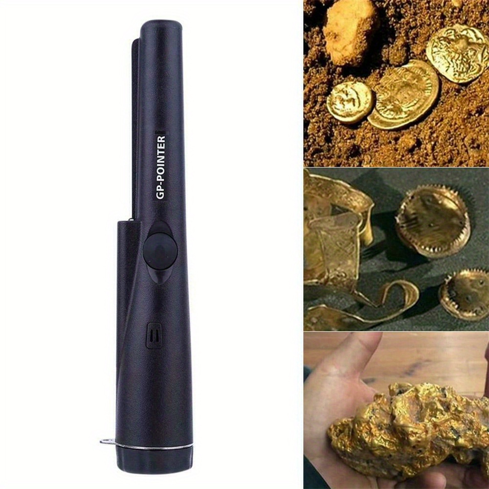  Metal Detector Handheld GP-Pointer with Belt and Holster  Portable Include Battery 360° Scanning Unearthing Treasure Finder with High  Sensitivity for Locating Gold Coin Silver Jewelry Fully Waterproof : Patio,  Lawn