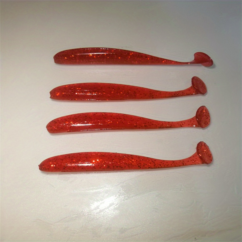 1.75 Paddle Tail Motor Oil Super Red Swimbait