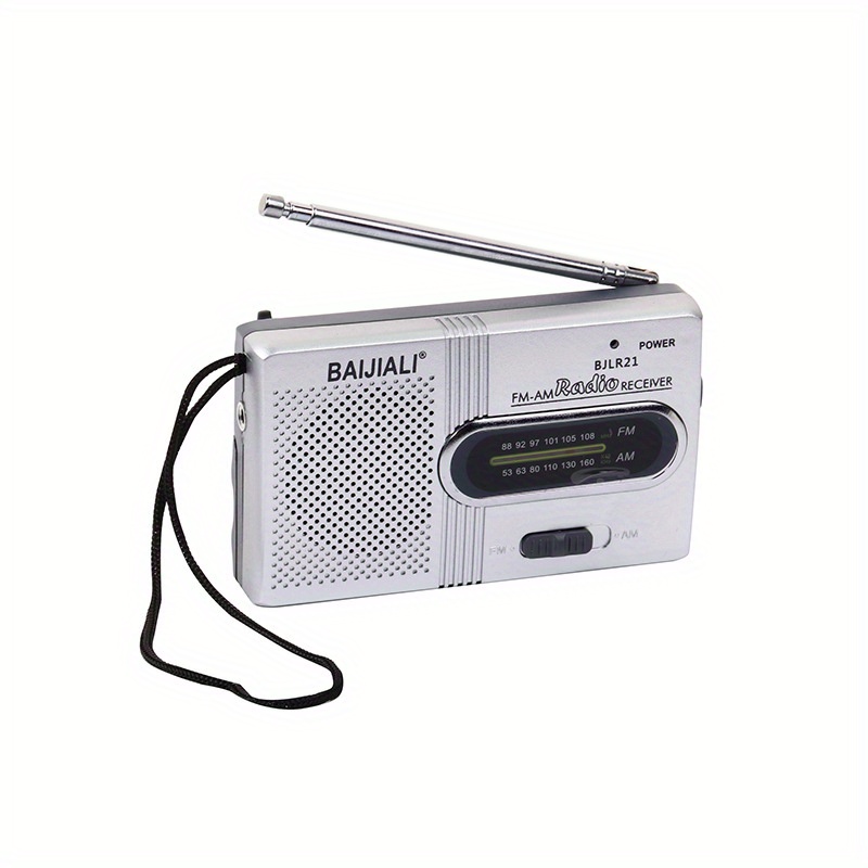  Radio portátil AM FM con batería con la mejor recepción,  conector para auriculares, mejor calidad de sonido : Electrónica
