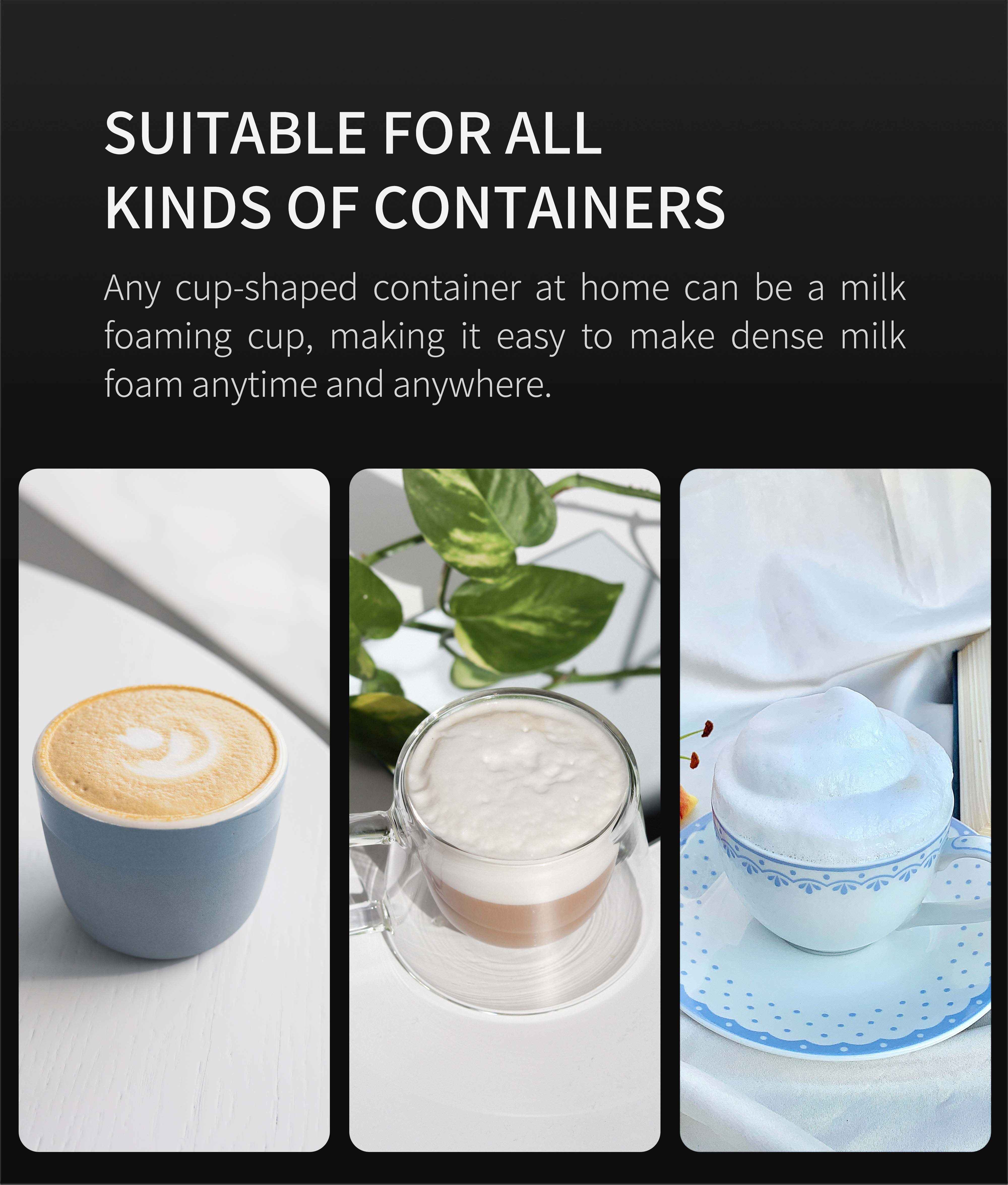 1pc mini electric milk foamer blender wireless coffee whisk mixer handheld egg beater cappuccino frother mixer kitchen whisk tools details 7