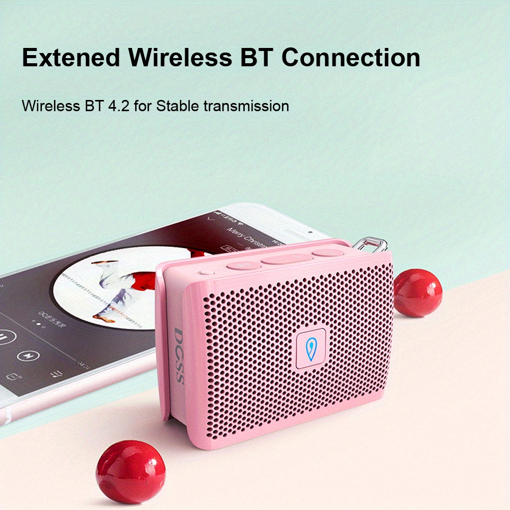 Doss Mini Speaker Bt 5.0 Portable Wireless Sound Box Adorable Cute Mp3  Music Speakers - Temu