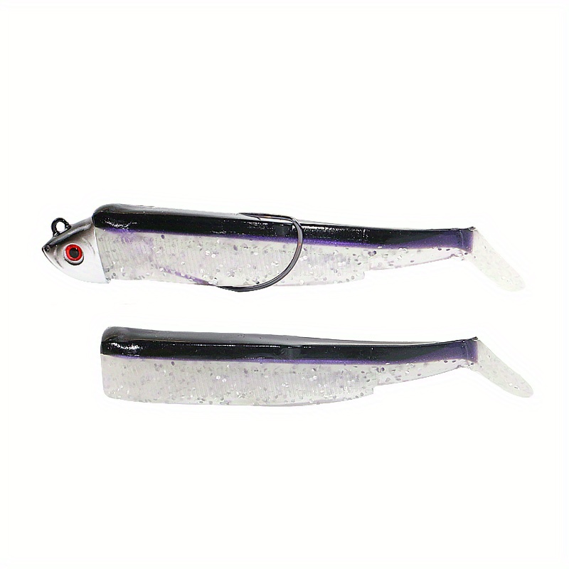 New Lead Jig Head Fishing Bait Bass Pike Soft Fishing Lure - Temu