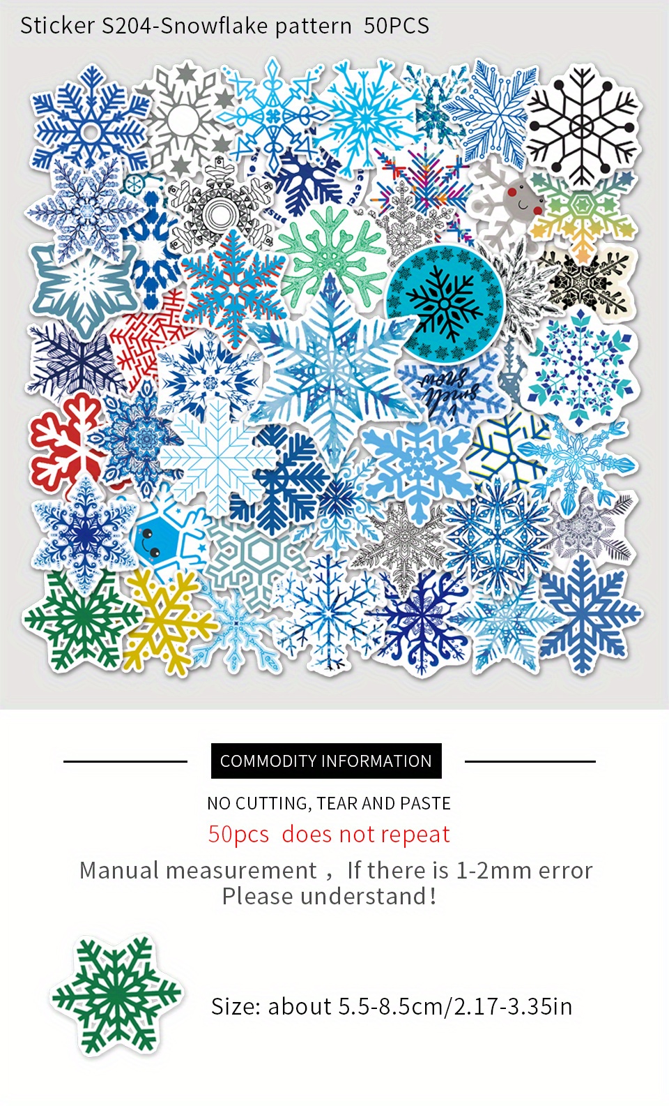 Cartoon Personality Decorative Snowflake Stickers Diy Laptop - Temu