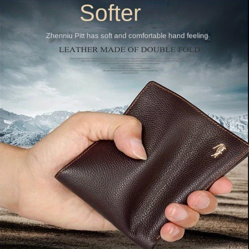 Men's Wallet Men's PU Soft Leather Wallet Men's Long Fashionable