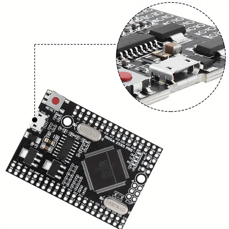Mega 2560 Pro Embed Ch340g Atmega2560 16au Pro Mega Module - Temu