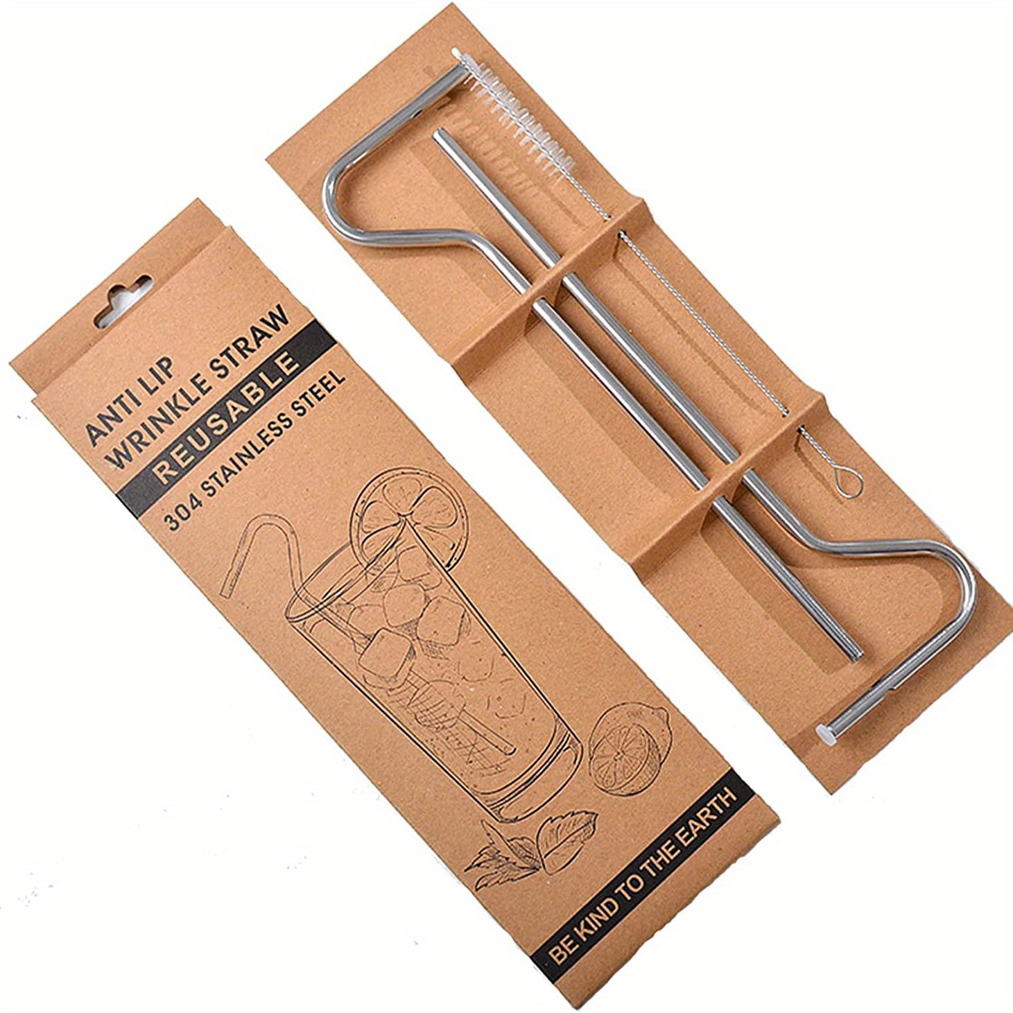 2pcs Anti Wrinkle Straw Reusable Glass Straw For Stanley Cup - Temu