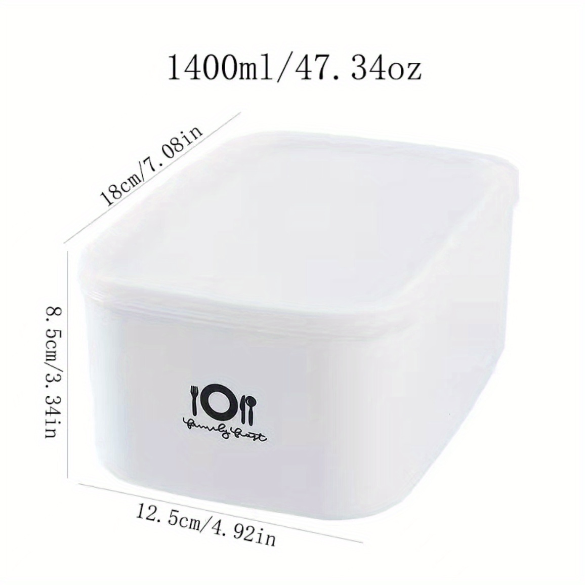 Reusable Refrigerator Storage Box with Lid