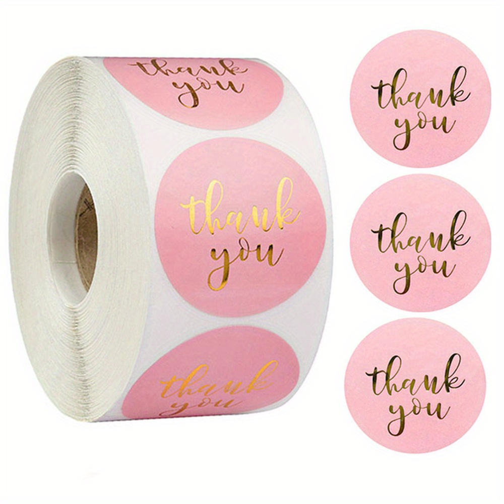 500pcs Thank You Sticker Envelope Seal Sticker Round Sticker Stationery Label Stickers