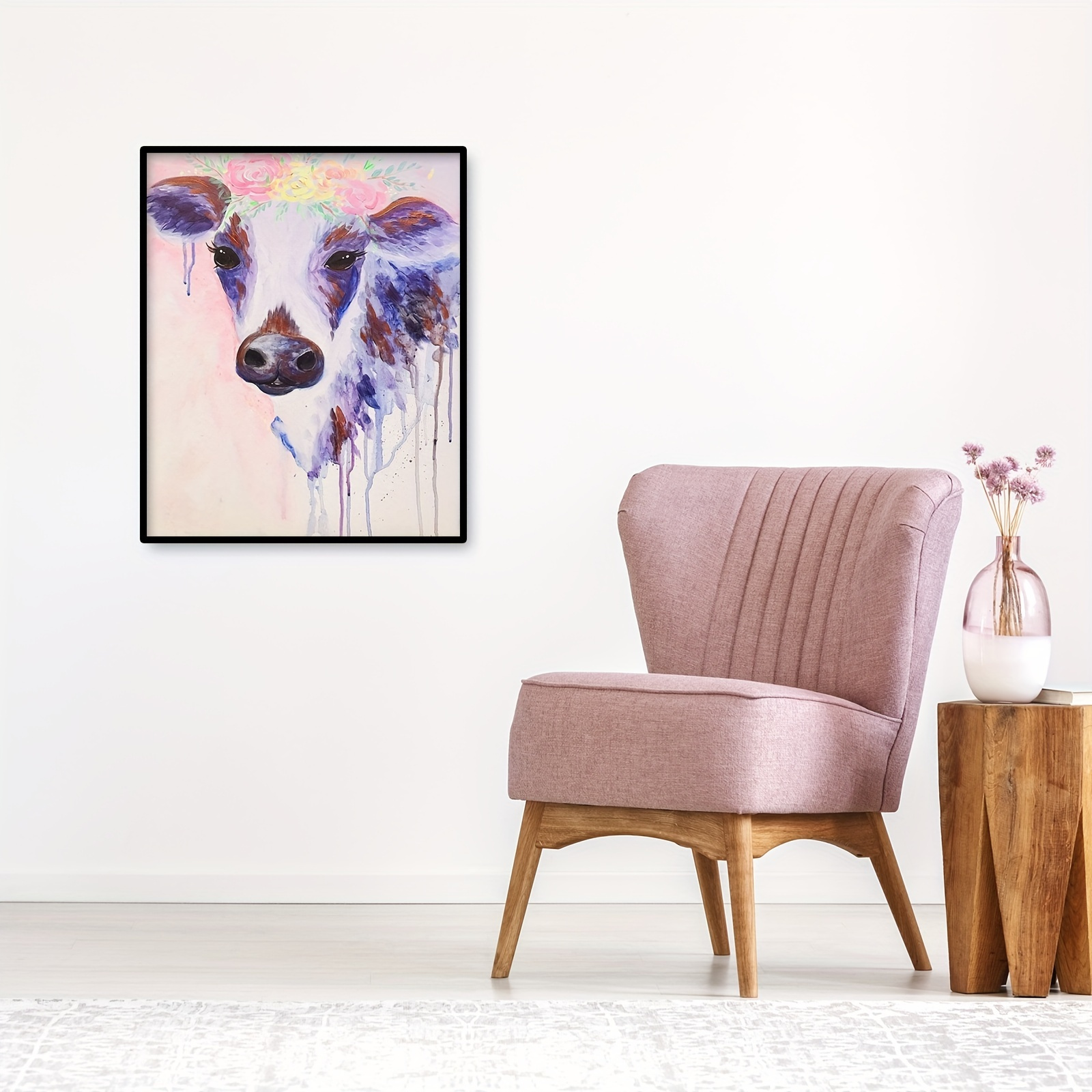 5d Diy Artificial Diamond Painting Cow Diamond Painting For - Temu