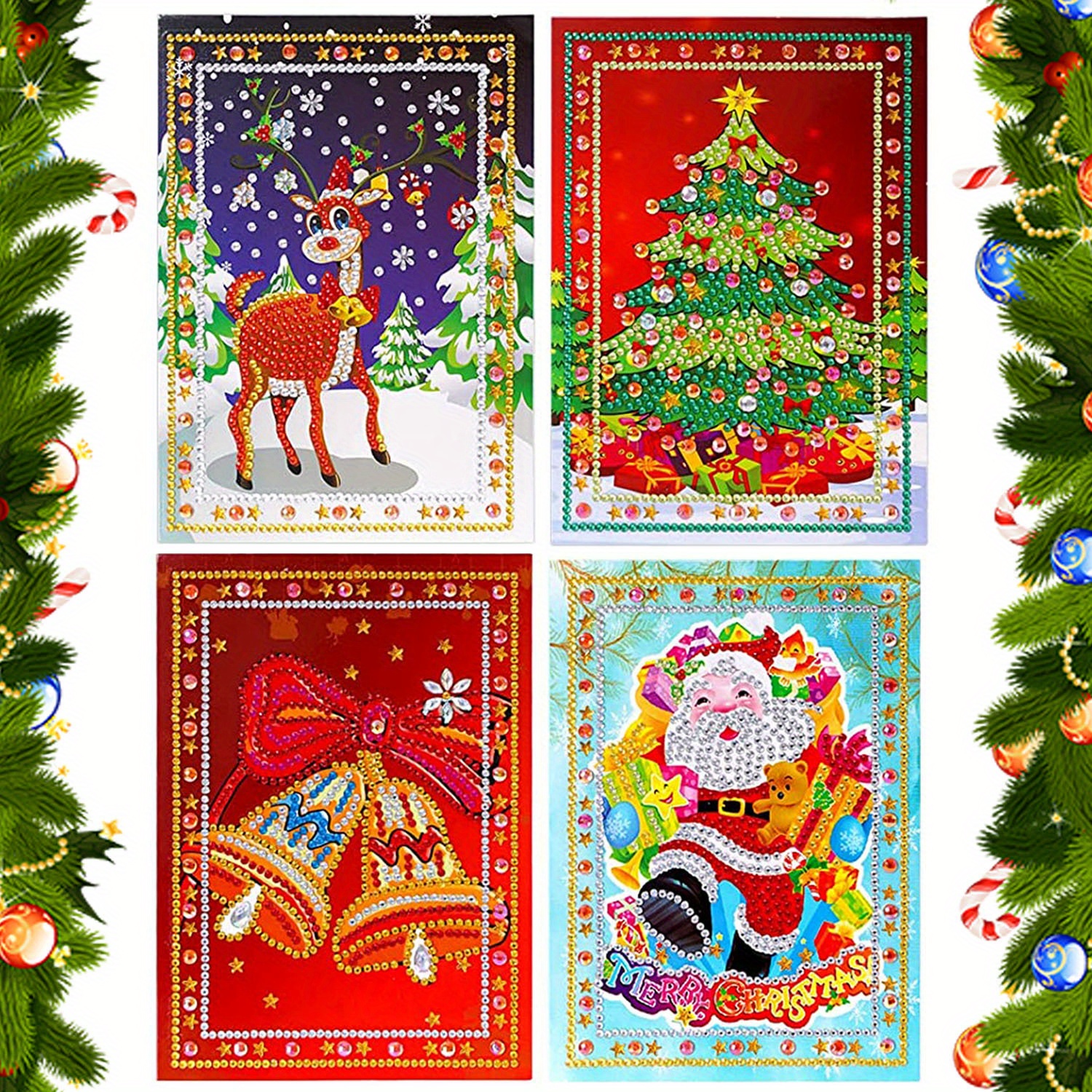 Carte stitch Noël