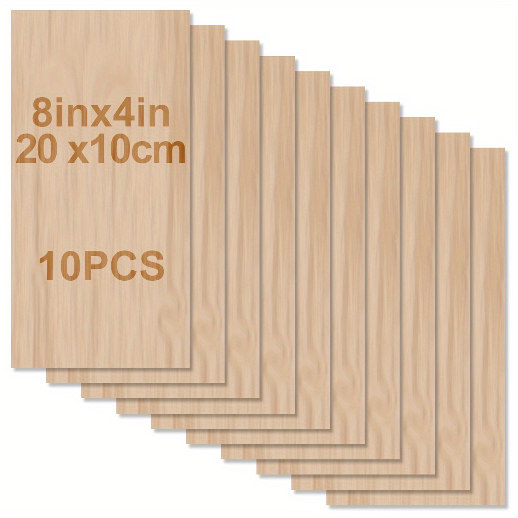 18 Pack Basswood Sheets 12x12x1/8 for Crafts Unfinished Wood