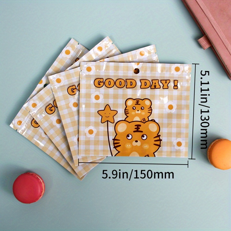 100pcs Cute Bear Packaging Bag with Zip Lock Gift Jewelry Food