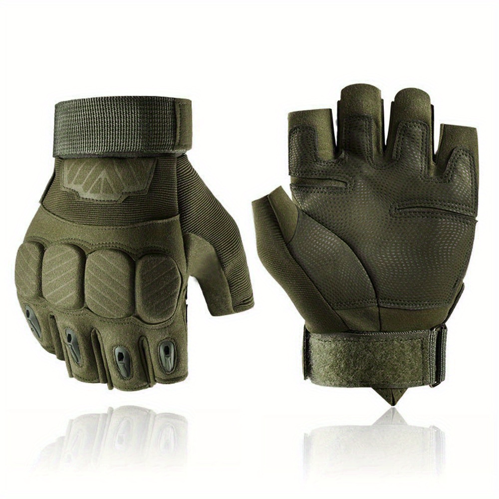 1 Pair Outdoor Anti Slip Touchscreen Ventilated Half Finger