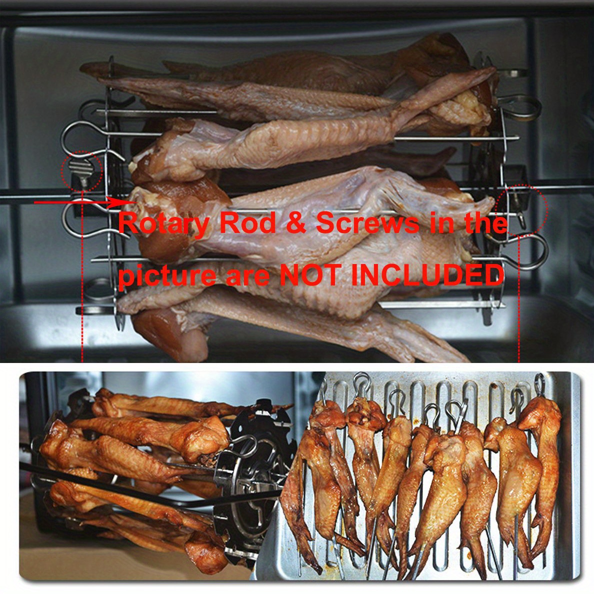 Stainless Steel Bbq Grill Cage, Vegetable Meat Skewer Kebab Maker For