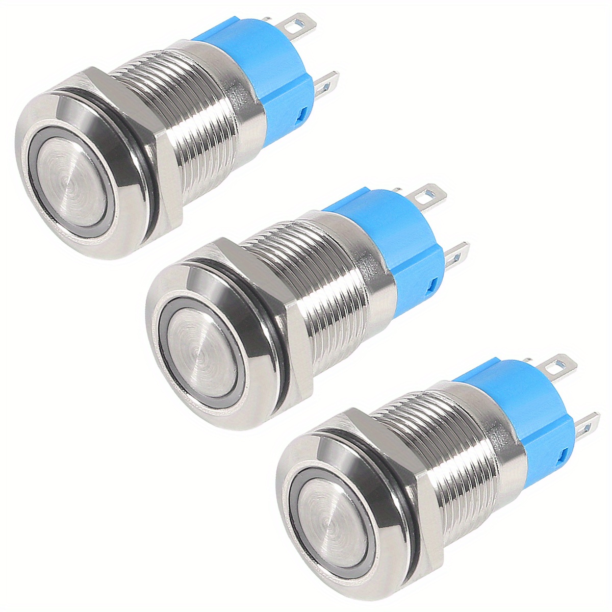 12mm Metal Push Button Switch Momentary / Latching Horn Car Boat IP65  Waterproof