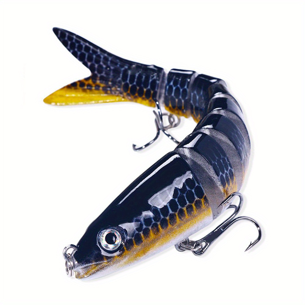 Pike Fishing Lures Artificial Multi Jointed Sections Hard Bait Trollin