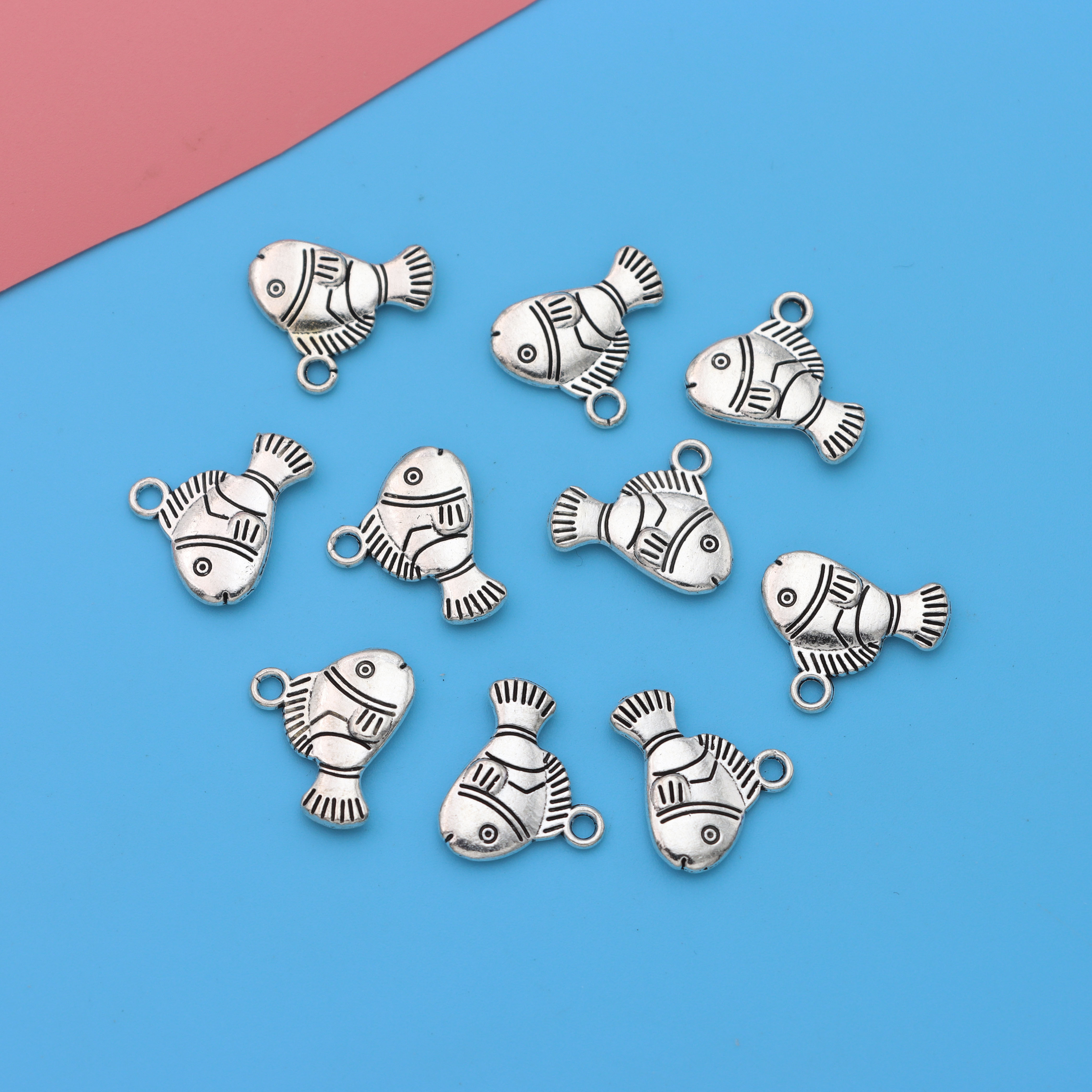 12pcs Mixed Antique Silver Sea Life Charms Marine Style Sea Animal Charms Little Mermaid Charms for DIY Jewelry Making Crafts Supplies Temu