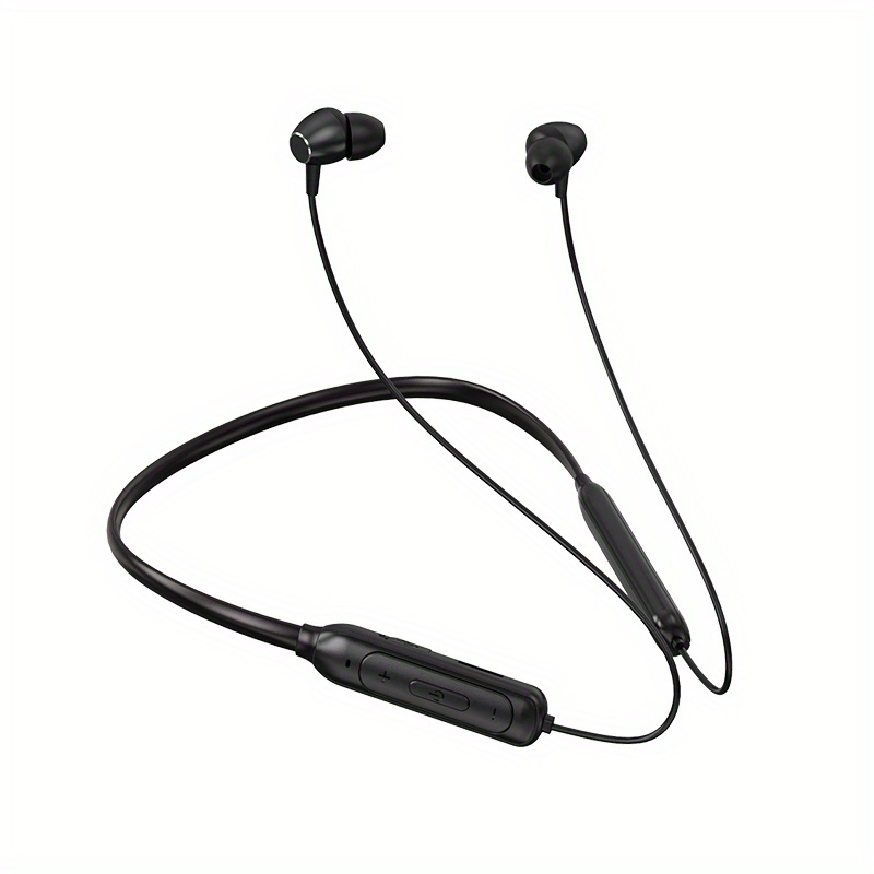 TEMU Sports Neckband Magnetic Wireless Headset High With Microphone 20h Playtime/230mah Long Standby In-ear Noise Cancelling Earbuds Headphones