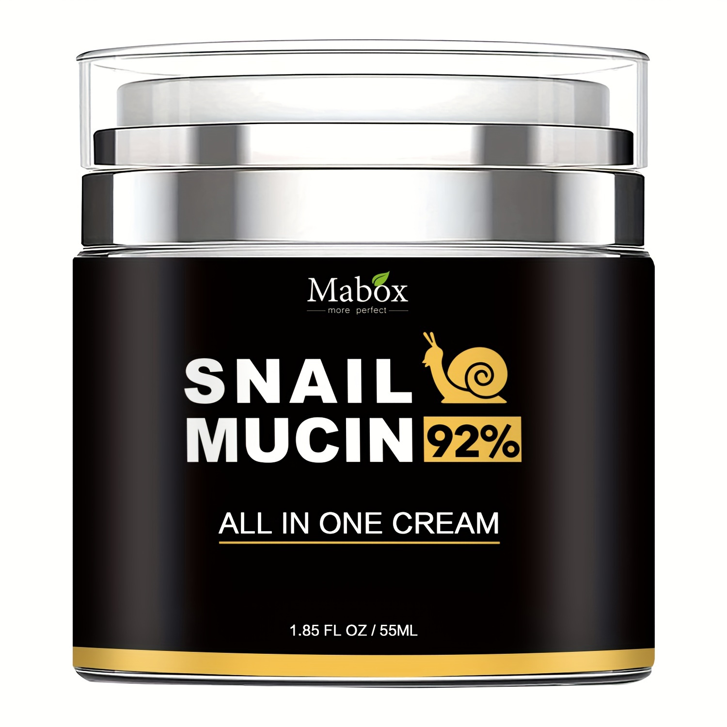 1.85fl.oz Snail Mucin All In One Cream Nourishing Essence - Firm, Smooth, and Luminous Skin - Mild and Non-Irritating - Suitable for All Skin Types