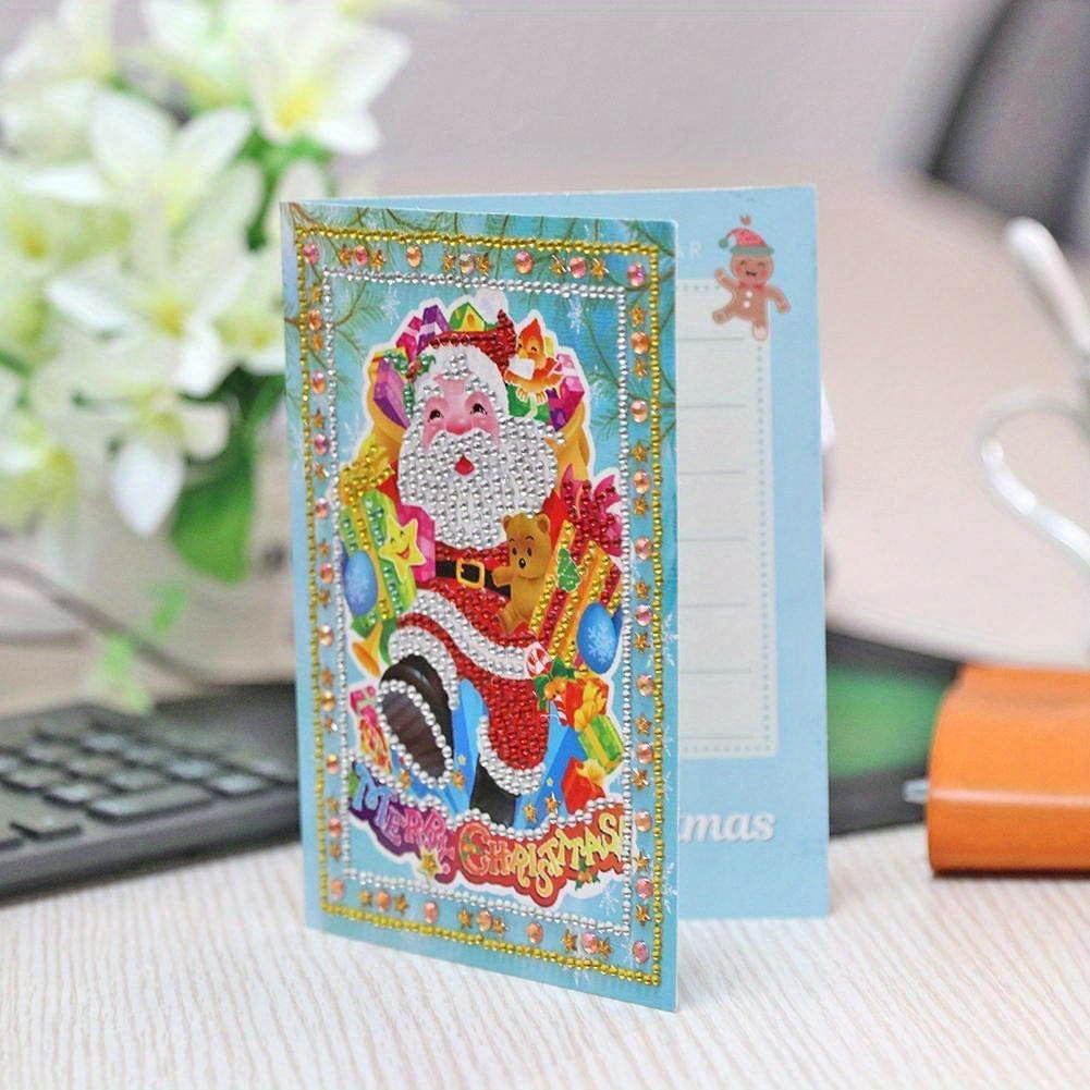 Diy Christmas Greeting Cards With Artificial Diamond - Temu Mexico