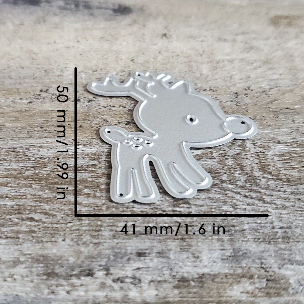 Christmas Deer Metal Cutting Dies Scrapbooking Stencil Die Cuts Card Making Diy Decorative Craft Embossing New Dies