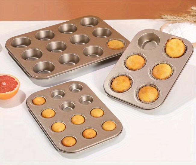 Silicone Muffin Pan Set Non stick Bakeware Muffin Pan 12 cup - Temu United  Arab Emirates