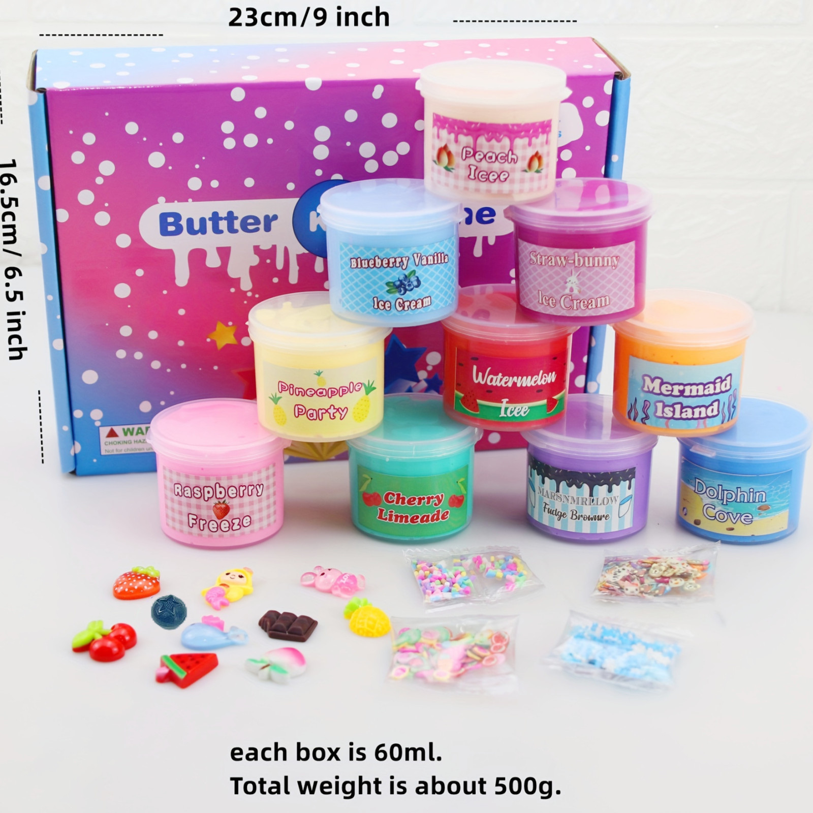 Slime Set, Colored Clay Toys, Butter Mud, Stress Relief Children Toy