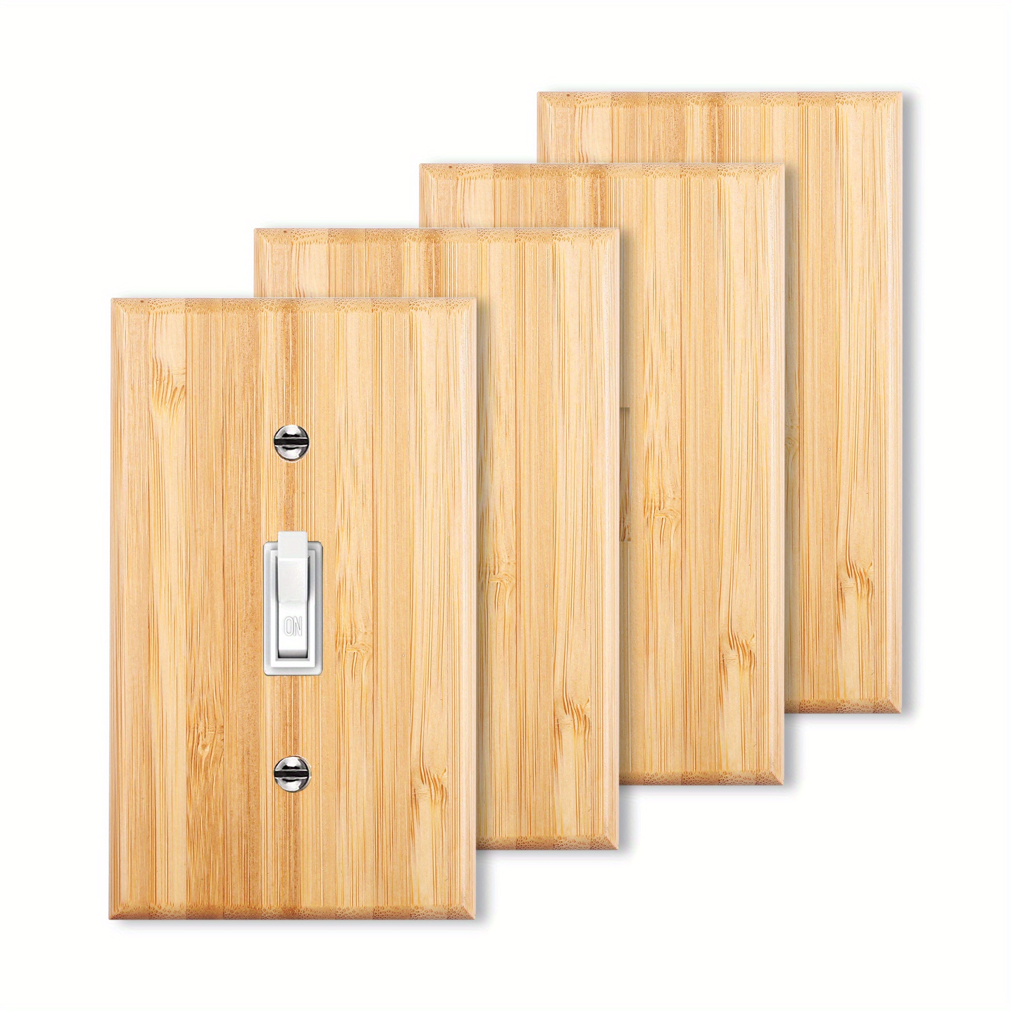 Wood Switch Plate Cover, Real Wood Maple, Light Switch Cover, Wood