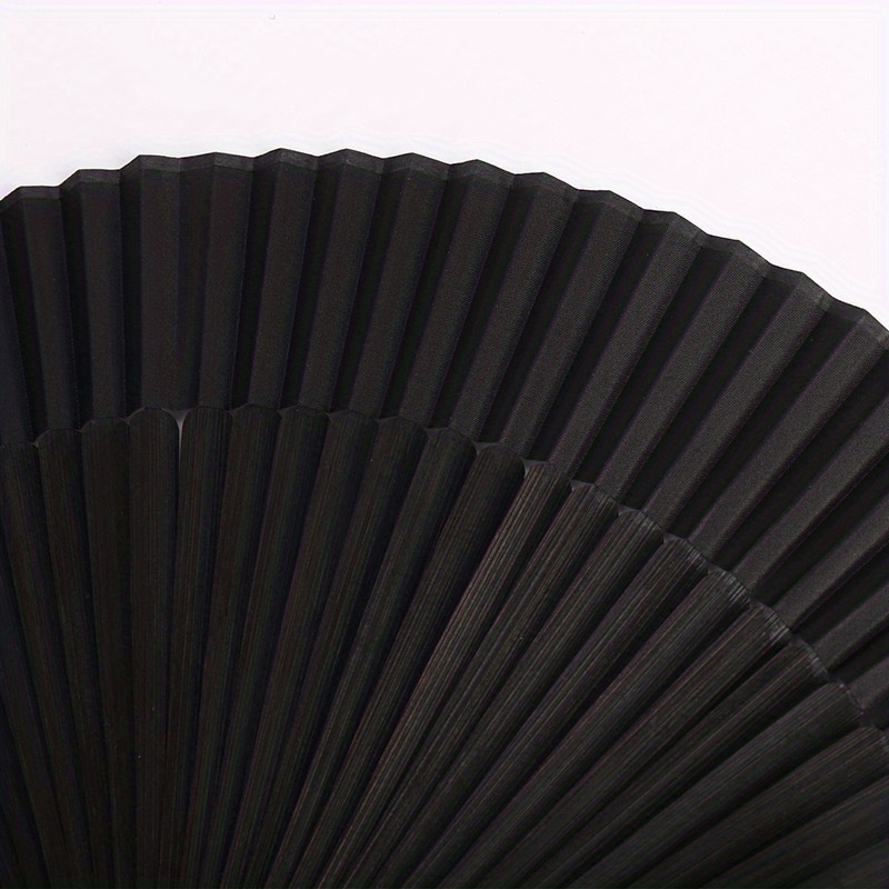 8.27 Inches (21 Cm) Handheld Fan Bamboo Folding Fan Chinese/Japanese Charming And Elegant Retro Style Fan details 4