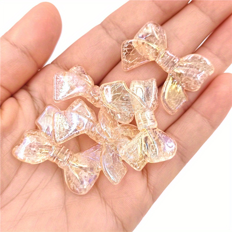 Brightening And Shattering Effect Bow Beads Charms Elegant - Temu