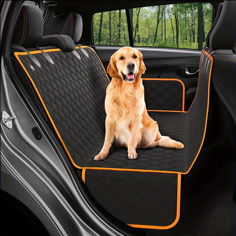 Keep Your Car Clean & Safe: Waterproof Pet Car Seat Cover With Mesh Window  - Temu Latvia