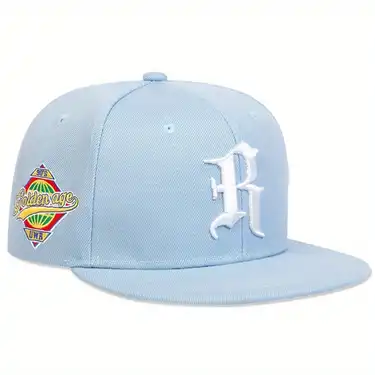 H4X Embroidered Logo Solid Color Snapback Baseball Cap Hat One