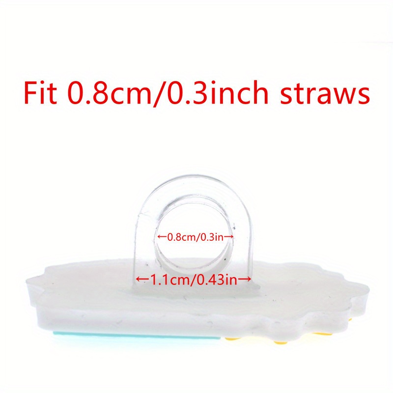 20PCS/set Summer Vacations Straw Toppers Charms For Tumblers Traveling  Flowers Straw Toppers For Drinking Decorations