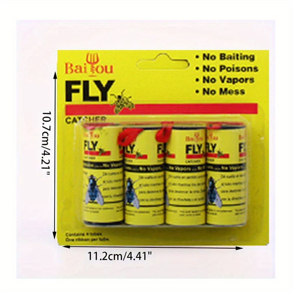 5pcs Fly Strips - Sticky Hanging Fly Paper Strips for Indoor Hanging Bug Fly  Traps