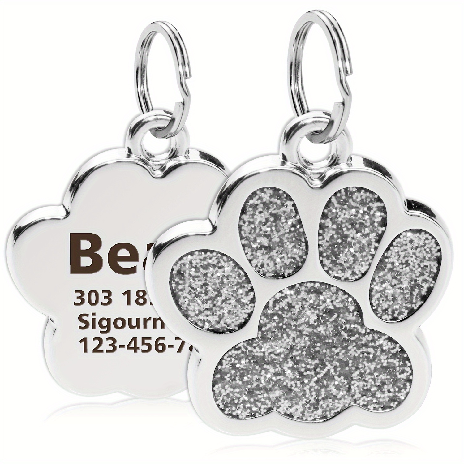 Personalised Pet Tags – Paw Print Dog Tag – Giftsparkes