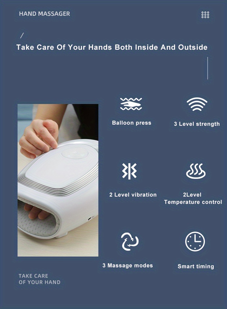 hand massager air bag press hand massager heating compress hand massager short style hand massager details 1