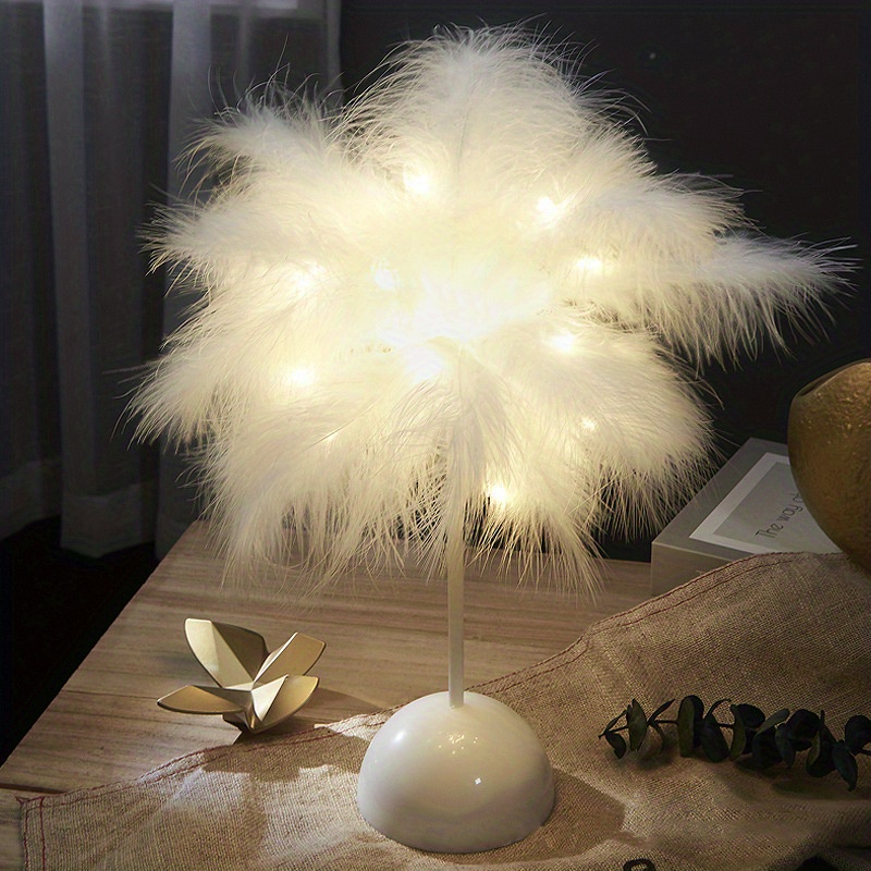 JHTPSLR Feather Table Lamp Aesthetic Stuff Fairy Night Light for Girls  Aesthetic Room Decor Elegant …See more JHTPSLR Feather Table Lamp Aesthetic