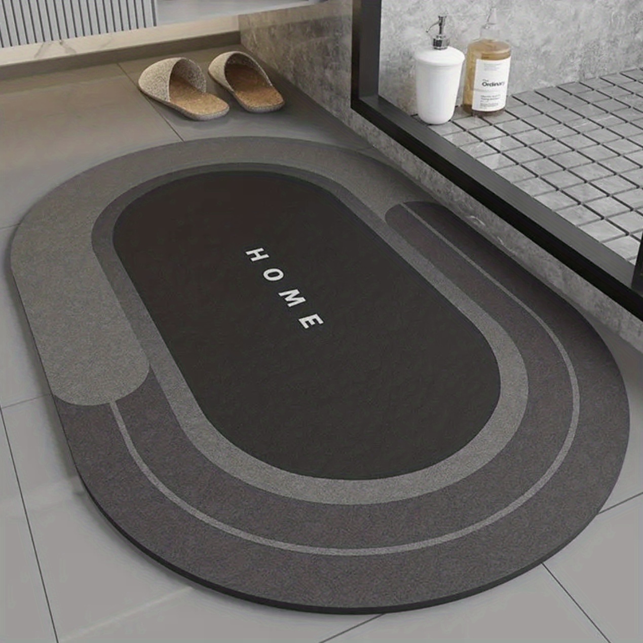 1pc Super Absorbent Floor Mat For Bathroom Non Slip, Diatomaceous Bath Mats  Fast Drying Soft, Carpet Shower Tub Outdoor Doormats, Home Decor fall deco