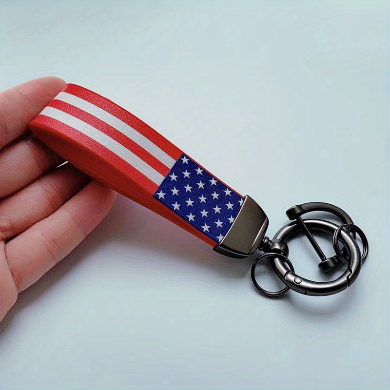 Pu Leather Usa Flag Car Key Chain The United States Flags Keychain The America  Flag Key Ring Key Pendent Keyring For Motorcycles Suv Temu Australia