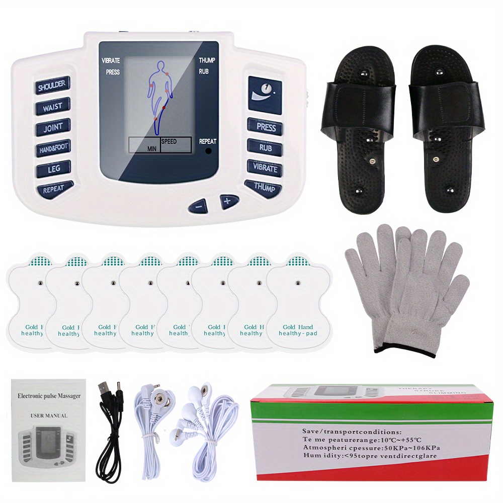 Tens Unit Mini Massager Muscle Care Full Body Neck Back Pain Relif Machine  Gift