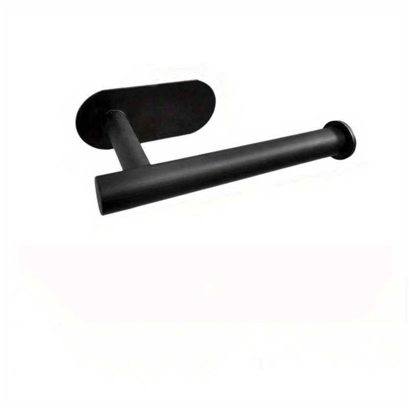 1pc 6.3 Inches (16cm) Punching Toilet Paper Holder, Thickened Stainless  Steel Anti-rust Tissue Roll Holder, Black Punching Drill Installation,  Suitable For Bathroom, Kitchen, Rv, Hotel, With More Stable Punching And  Drilling Installation