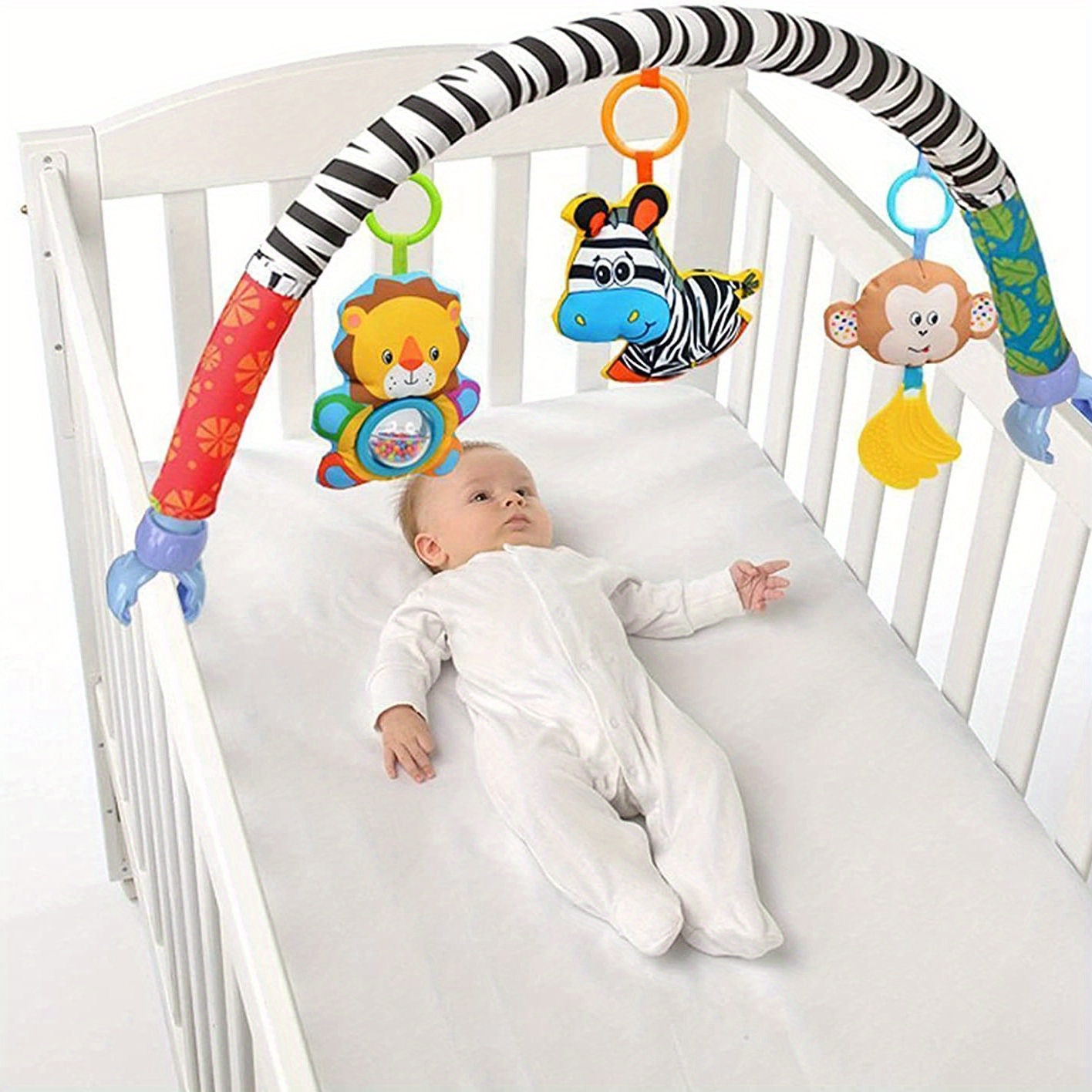 Bébé Voyage Jouer Arc Poussette/berceau Accessoire, Tissu Animal