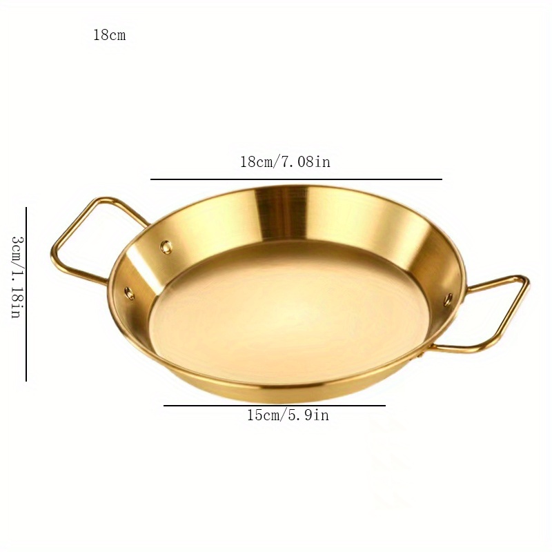 1pc Korean Style Non-stick Frying Pan Flat-bottomed Pan For Home
