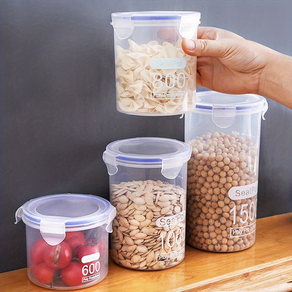 Food Storage Containers Lids Clear Airtight Food Jars - Temu